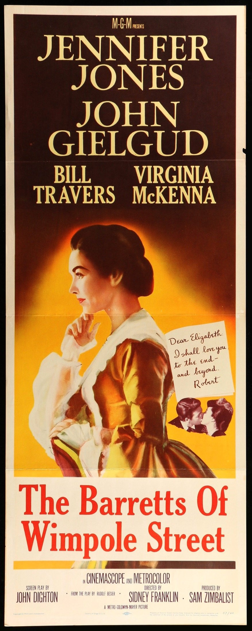 Barretts of Wimpole Street (1957) original movie poster for sale at Original Film Art - Vintage Movie Posters