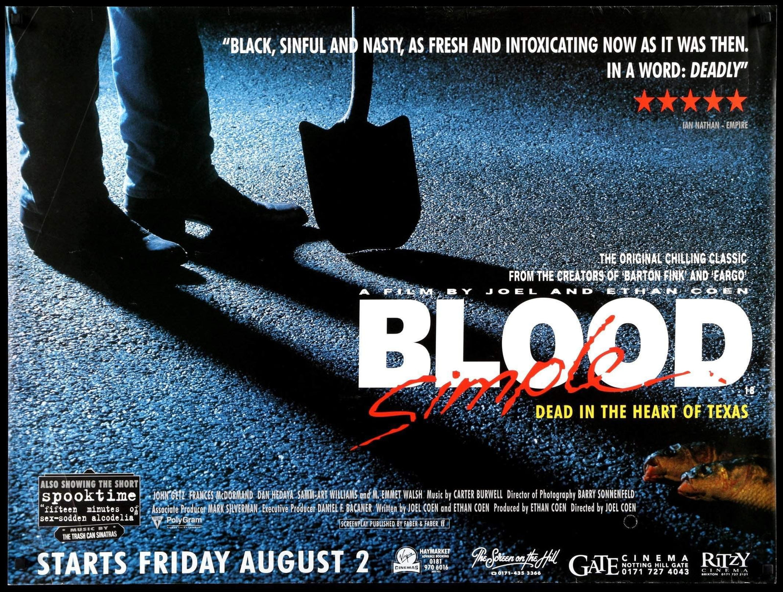 Blood Simple (1985) original movie poster for sale at Original Film Art - Vintage Movie Posters