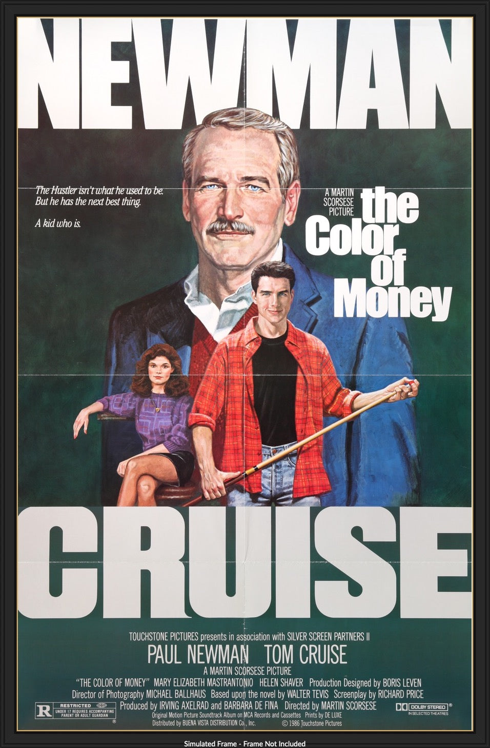 Color of Money (1986) original movie poster for sale at Original Film Art - Vintage Movie Posters