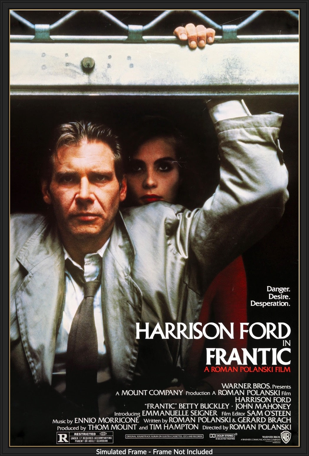 Frantic (1988) original movie poster for sale at Original Film Art - Vintage Movie Posters
