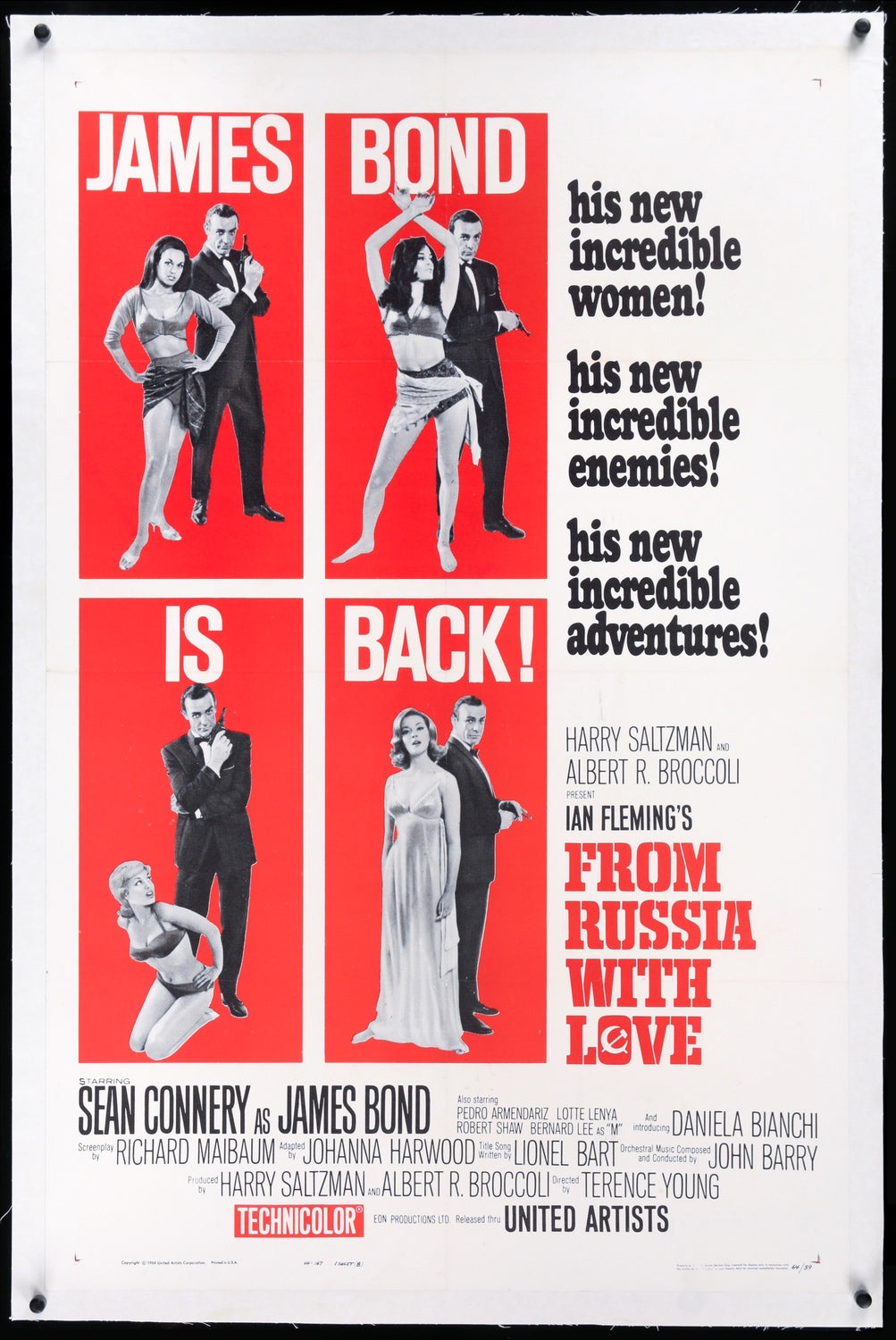 From Russia with Love (1963) original movie poster for sale at Original Film Art - Vintage Movie Posters