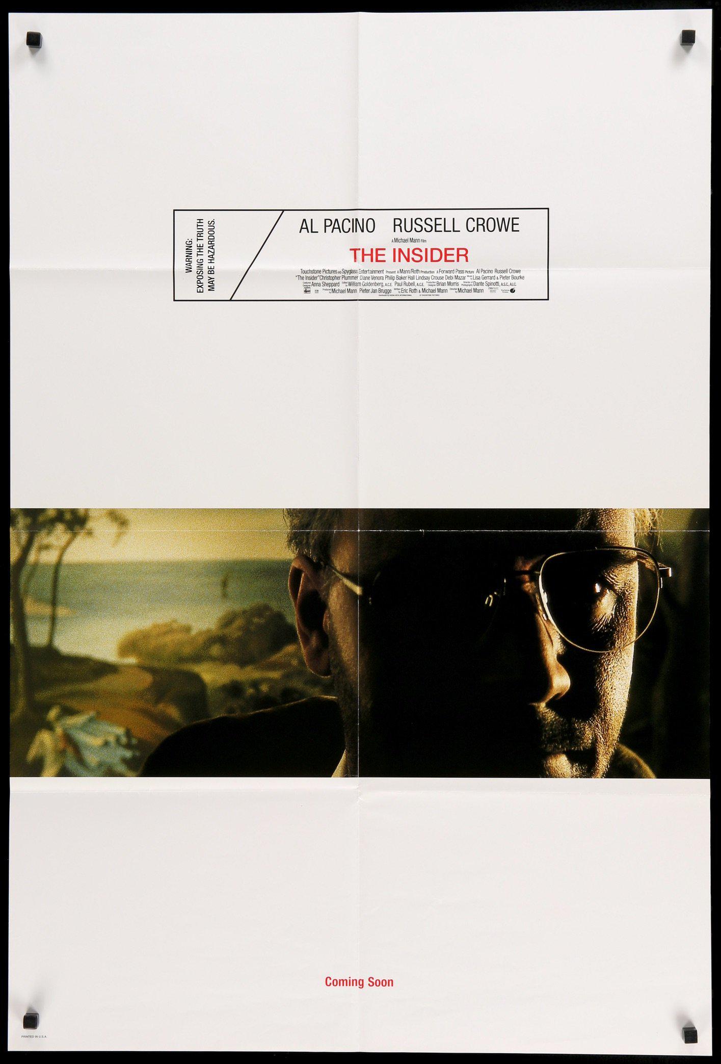 Insider (1999) original movie poster for sale at Original Film Art - Vintage Movie Posters