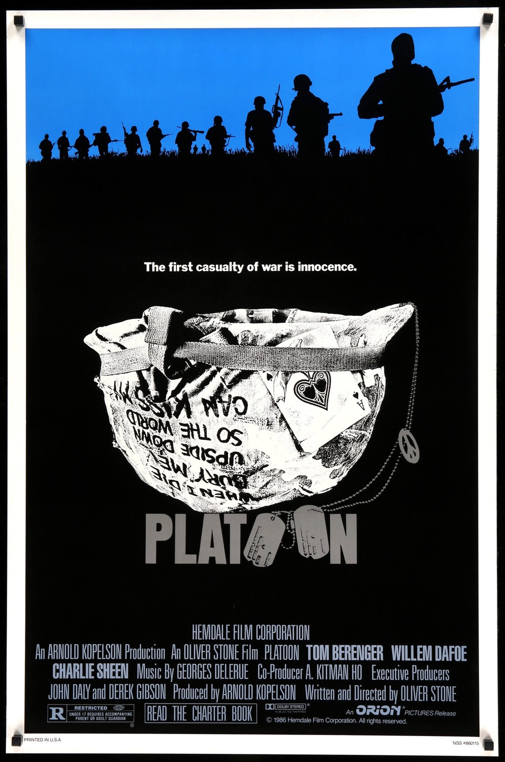 Platoon (1986) original movie poster for sale at Original Film Art - Vintage Movie Posters