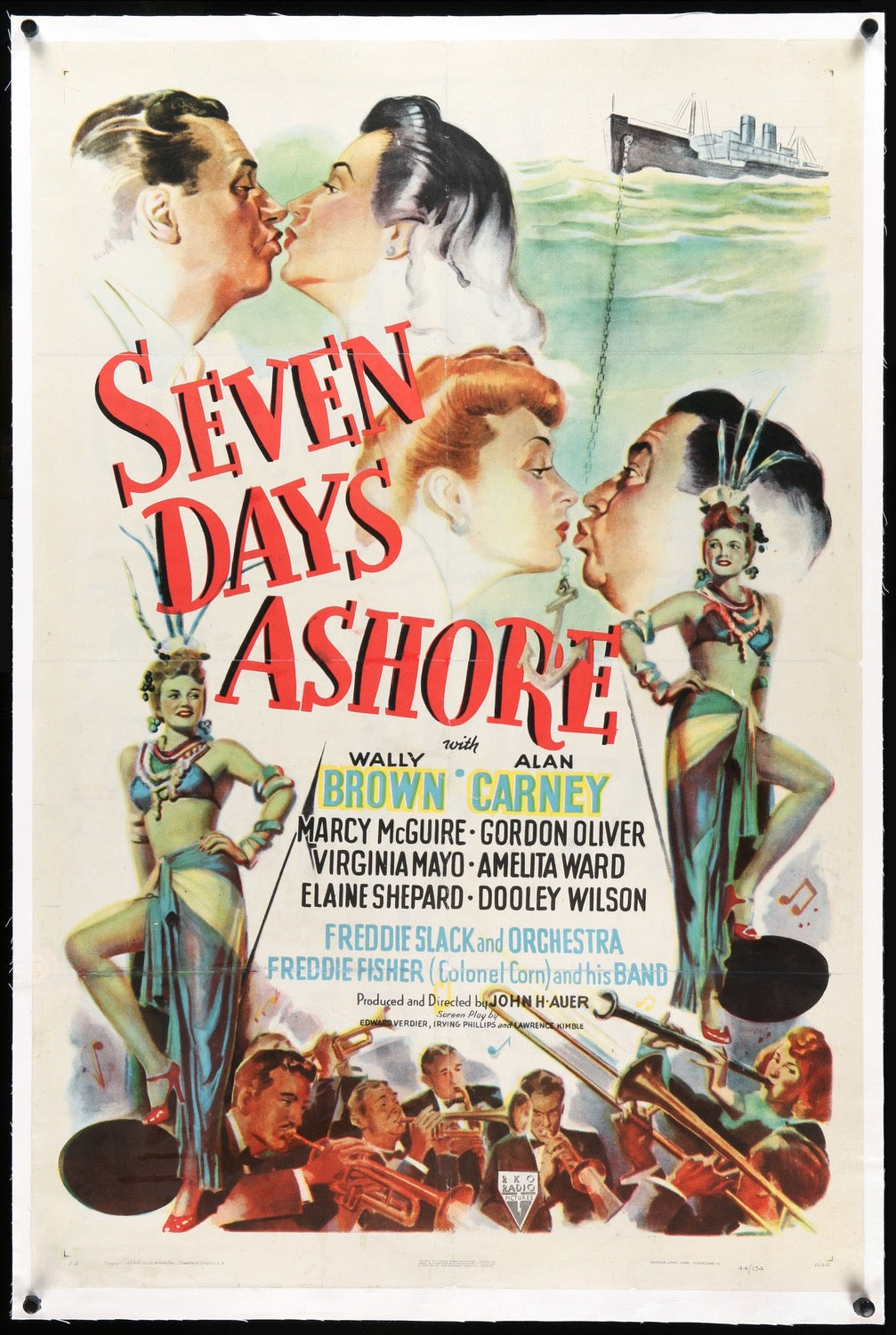 Seven Days Ashore (1944) original movie poster for sale at Original Film Art - Vintage Movie Posters