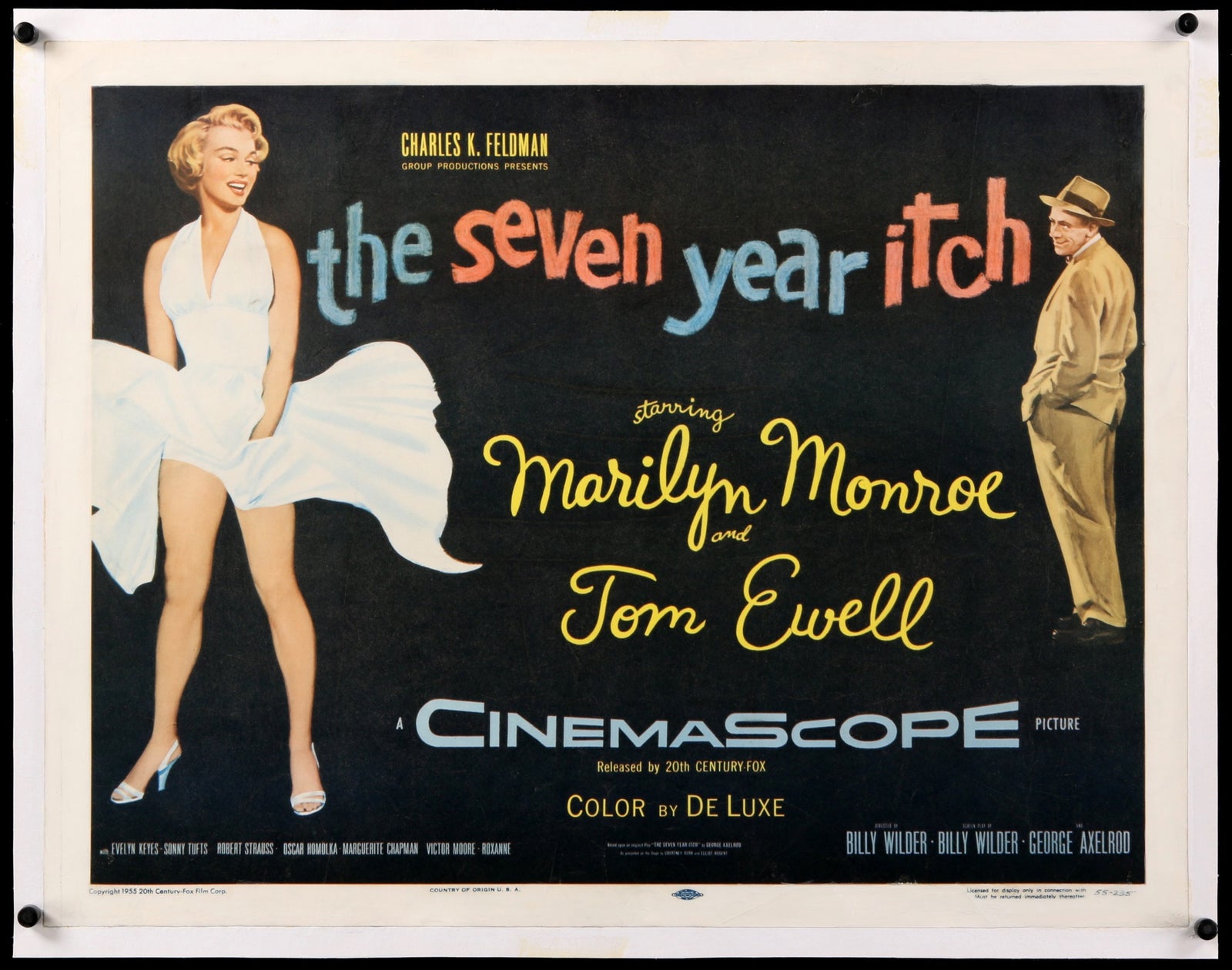 Seven Year Itch (1955) original movie poster for sale at Original Film Art - Vintage Movie Posters