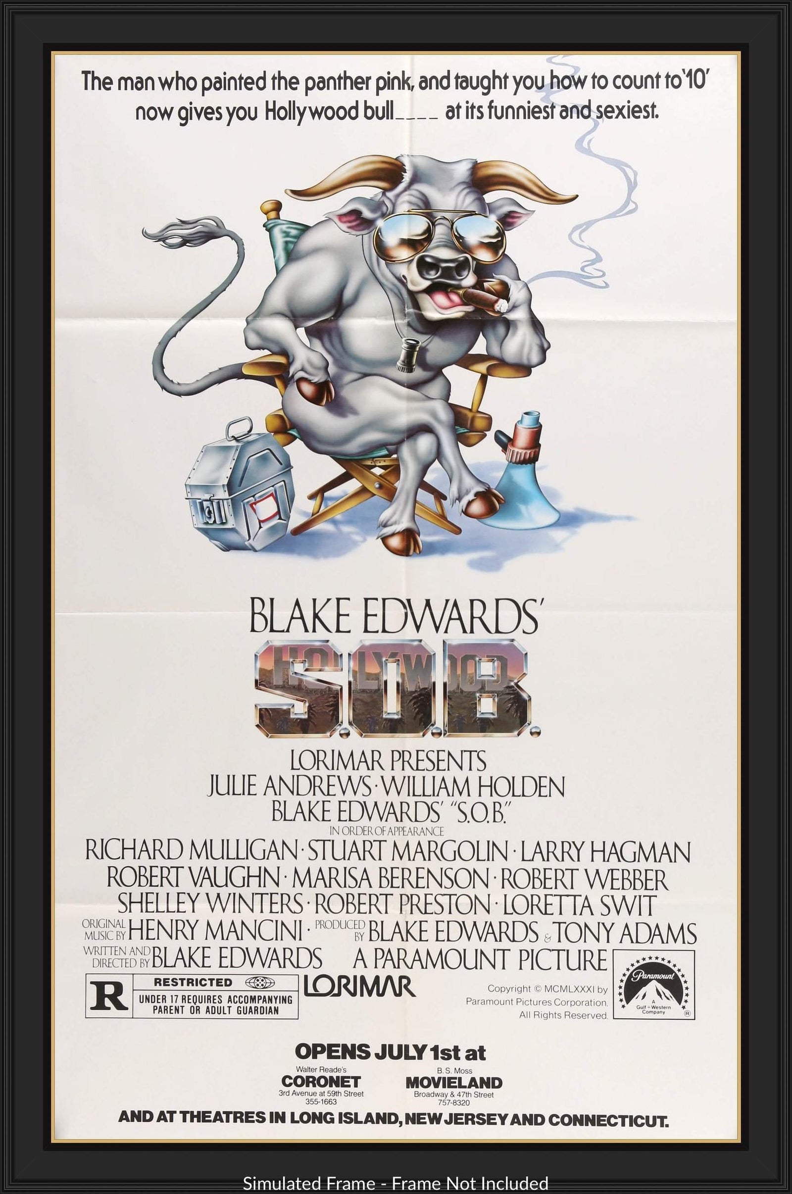 S.O.B. (1981) original movie poster for sale at Original Film Art - Vintage Movie Posters