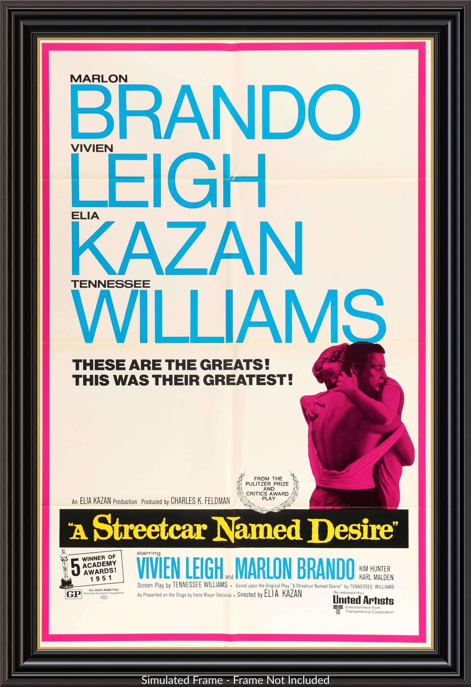 A Streetcar Named Desire (1951) original movie poster for sale at Original Film Art - Vintage Movie Posters