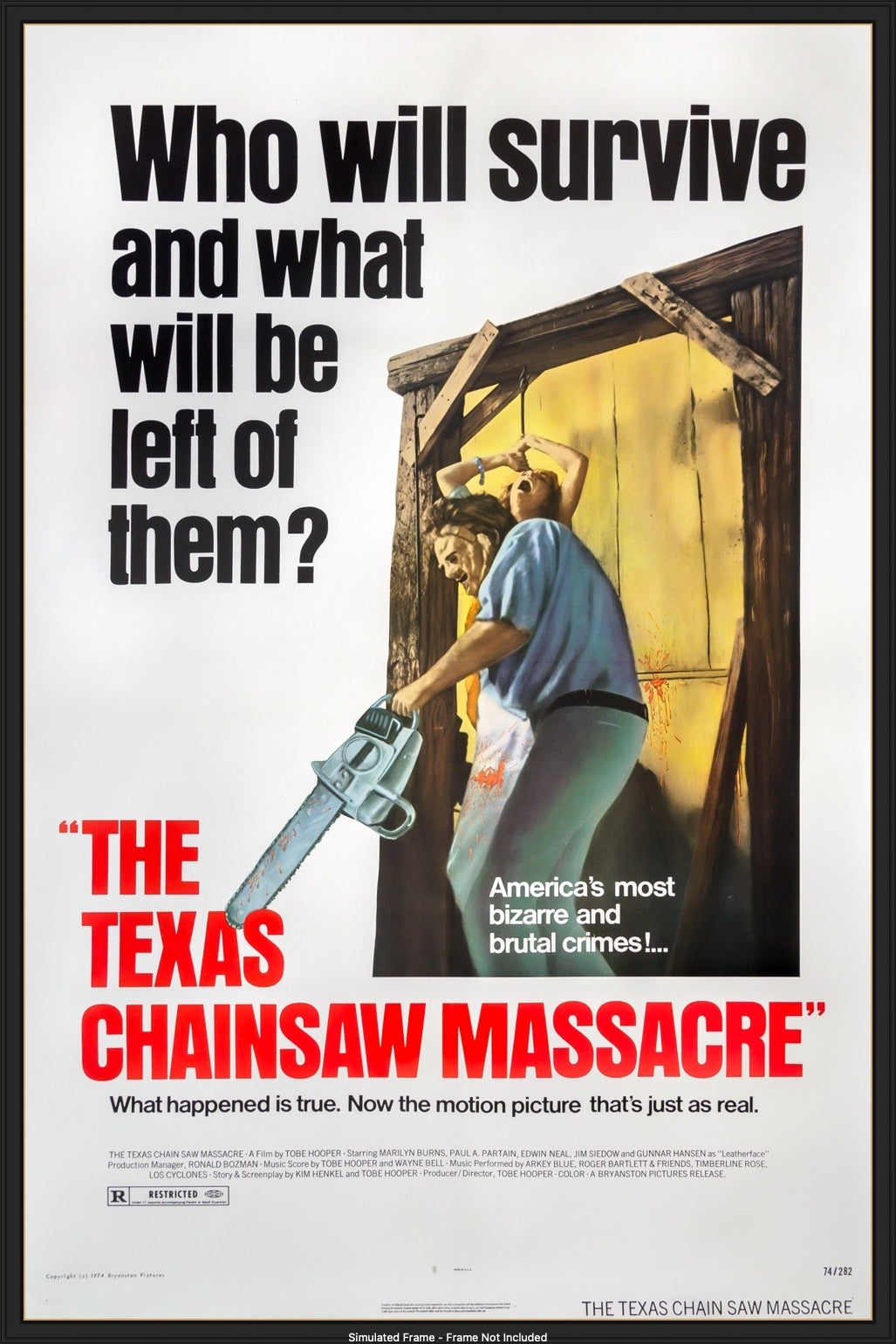 Texas Chainsaw Massacre (1974) original movie poster for sale at Original Film Art - Vintage Movie Posters