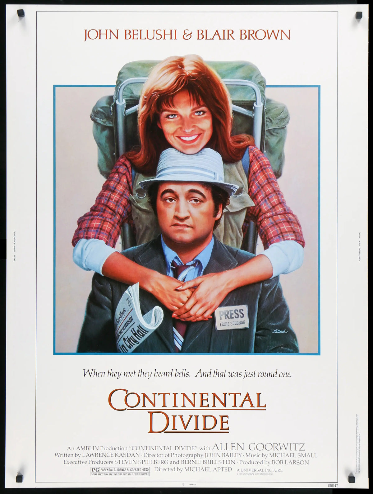 Continental Divide (1981) original movie poster for sale at Original Film Art