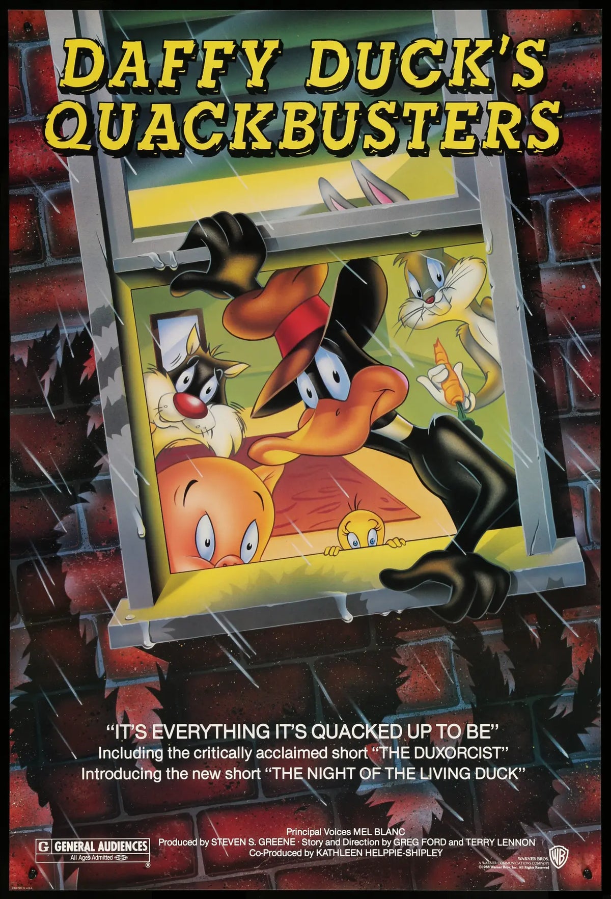 Daffy Duck&#39;s Quackbusters (1988) original movie poster for sale at Original Film Art - Vintage Movie Posters