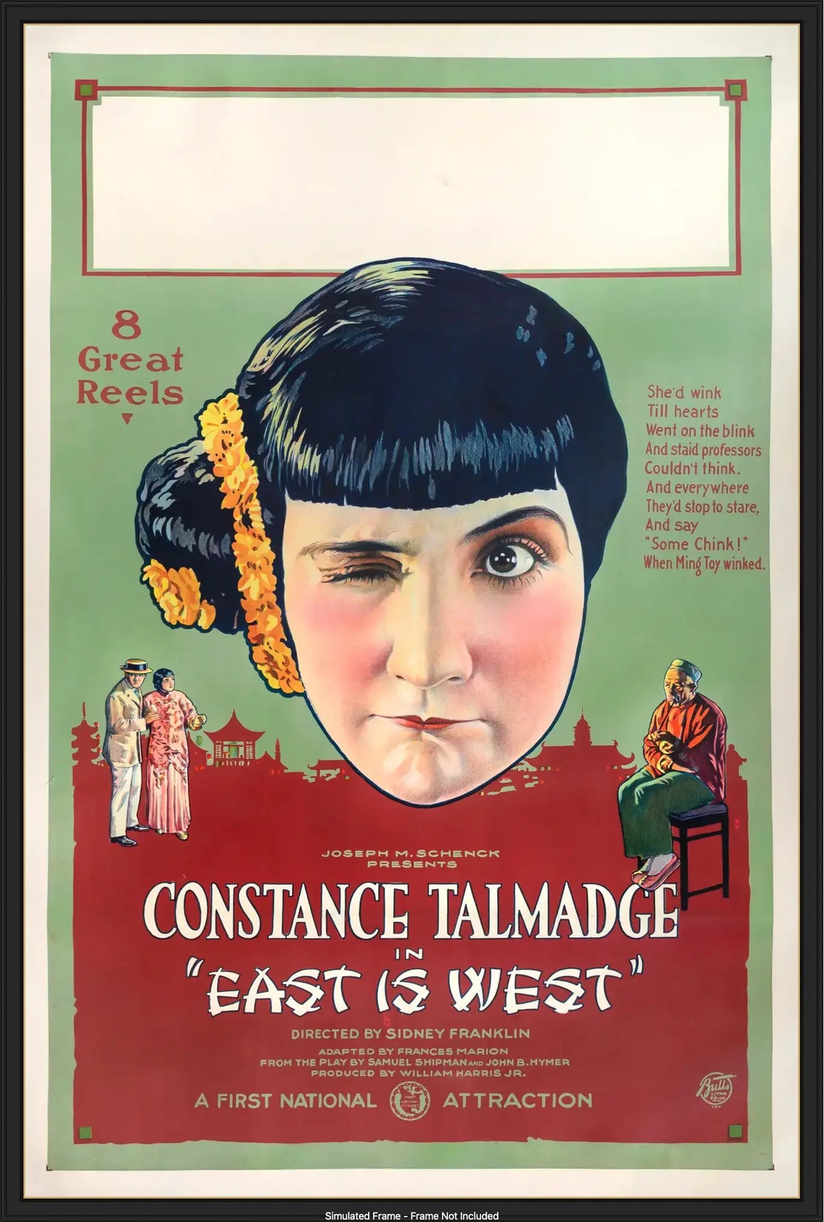 East is West (1922) original movie poster for sale at Original Film Art - Vintage Movie Posters