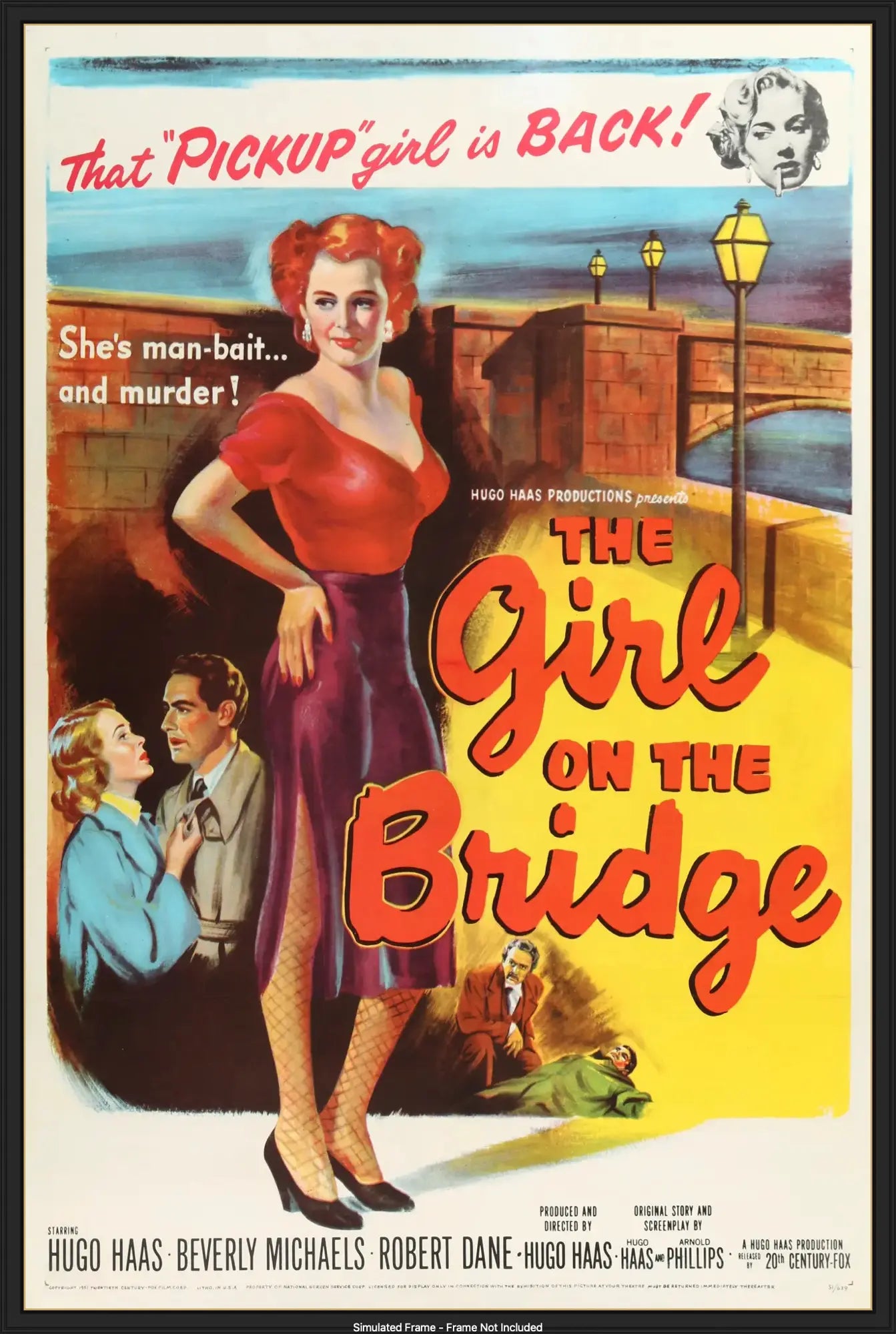 Girl on the Bridge (1951) original movie poster for sale at Original Film Art - Vintage Movie Posters