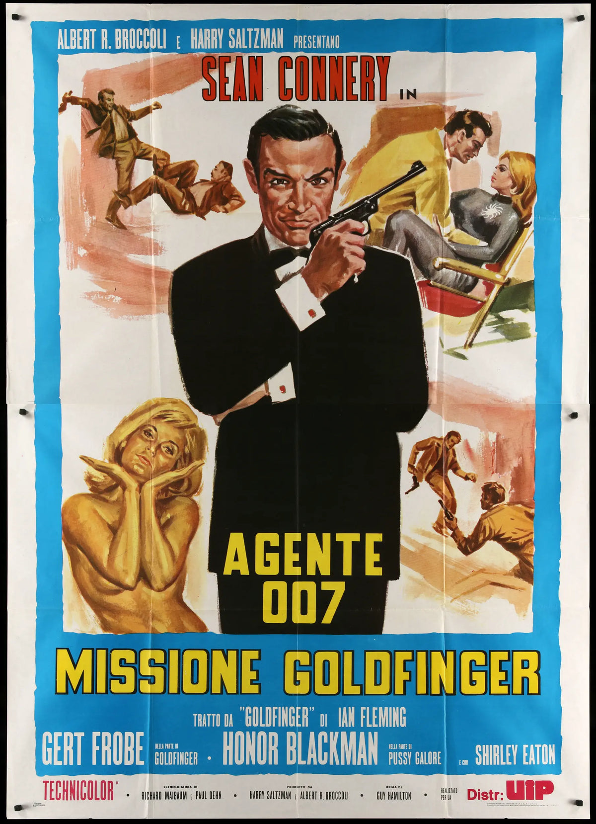 Goldfinger (1964) original movie poster for sale at Original Film Art - Vintage Movie Posters