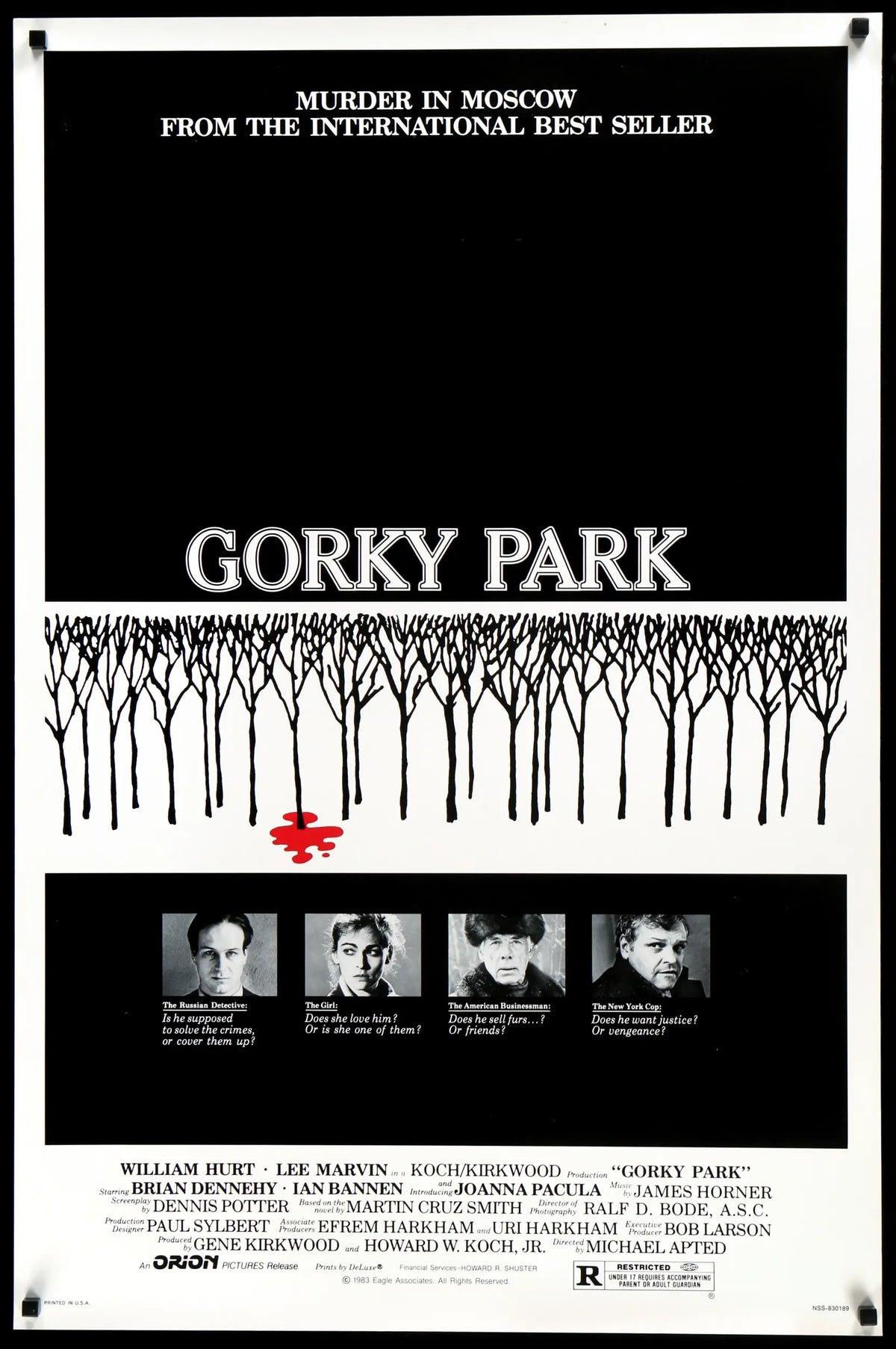 Gorky Park (1983) original movie poster for sale at Original Film Art - Vintage Movie Posters