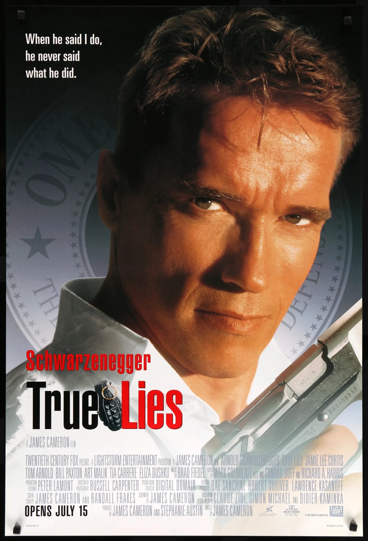 True Lies (1994) original movie poster for sale at Original Film Art - Vintage Movie Posters