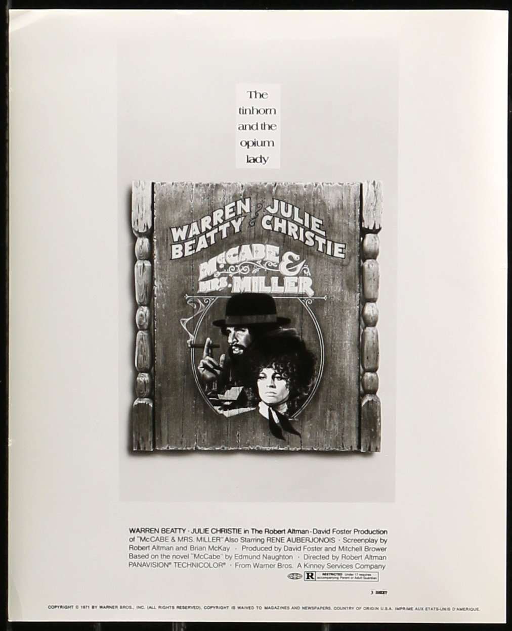 McCabe & Mrs. Miller (1971) Movie Still Prints - Set of 4 original movie poster for sale at Original Film Art - Vintage Movie Posters