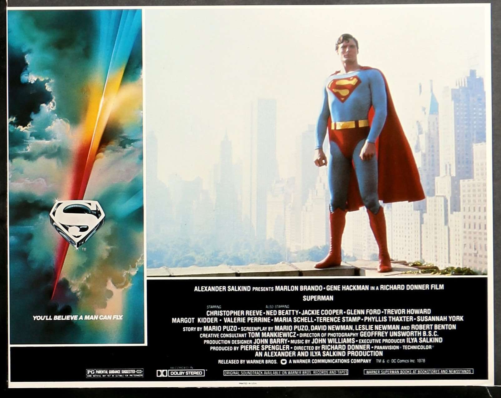 Superman: The Movie (1978) Lobby Cards - Set of 8 original movie poster for sale at Original Film Art