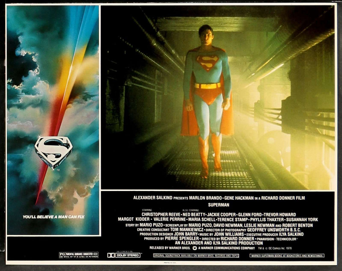 Superman: The Movie (1978) Lobby Cards - Set of 8 original movie poster for sale at Original Film Art - Vintage Movie Posters