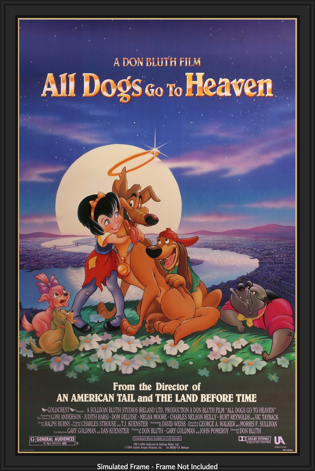 All Dogs Go To Heaven (1989) original movie poster for sale at Original Film Art - Vintage Movie Posters