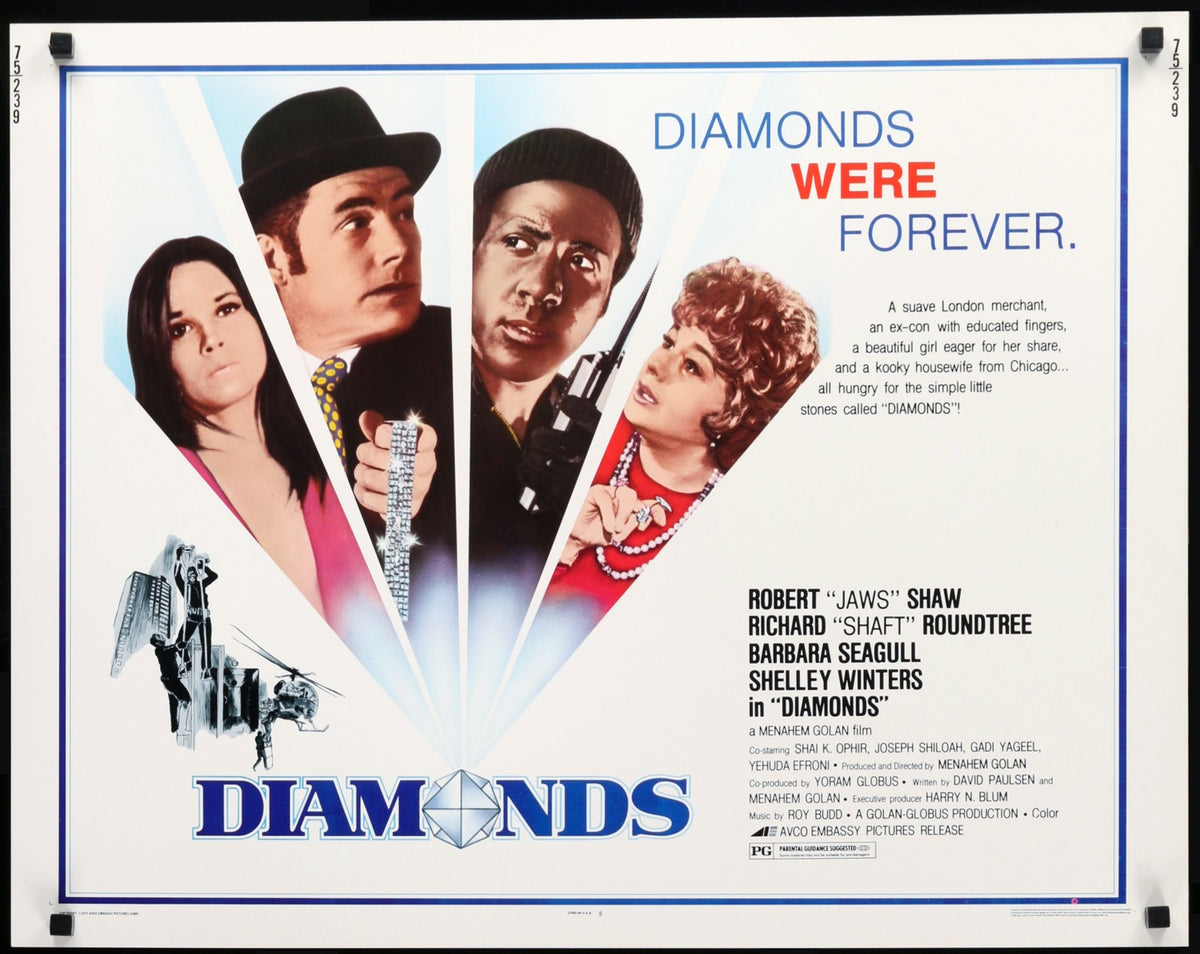 Diamonds (1975) original movie poster for sale at Original Film Art