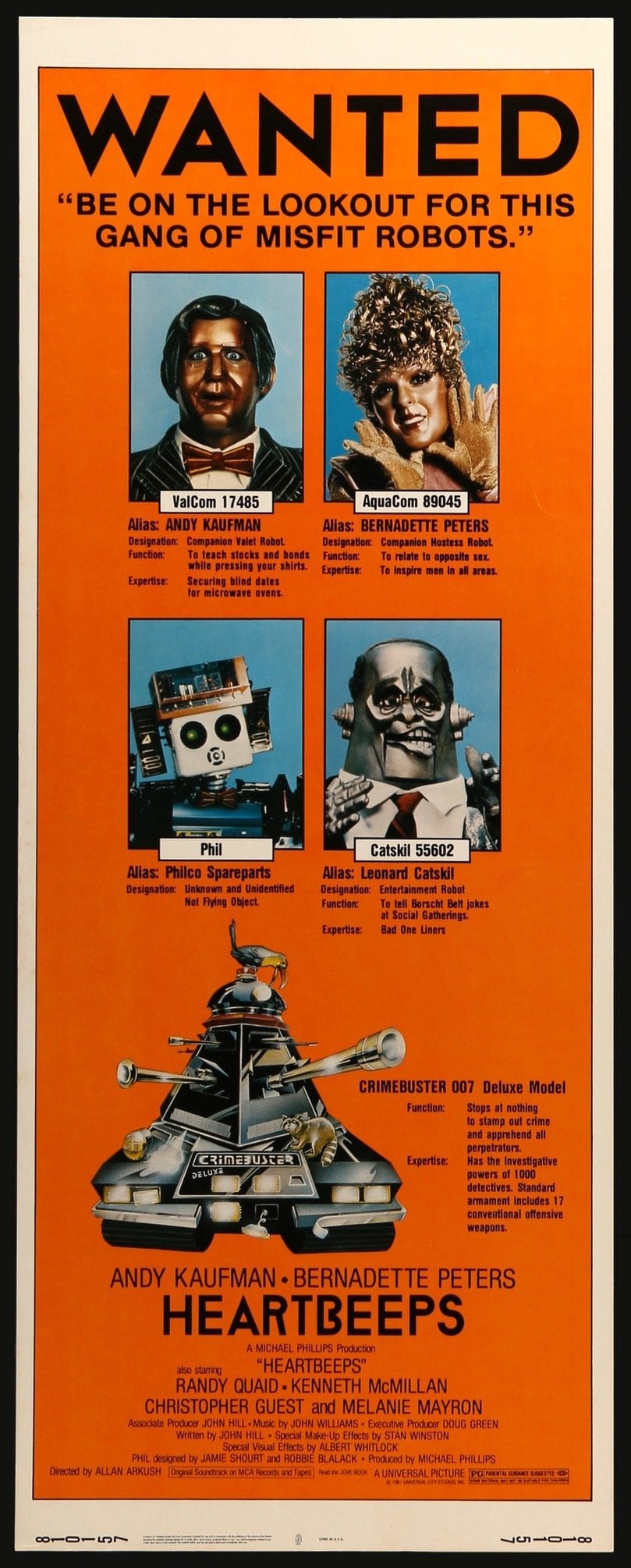 Heartbeeps (1981) original movie poster for sale at Original Film Art - Vintage Movie Posters