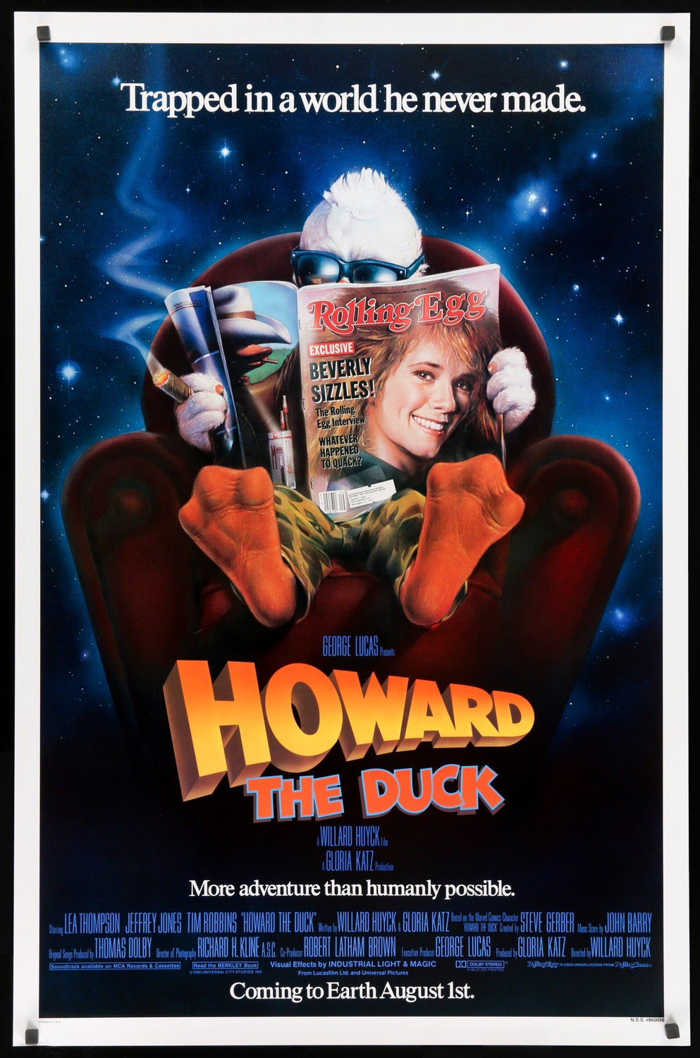 Howard the Duck (1986) original movie poster for sale at Original Film Art - Vintage Movie Posters