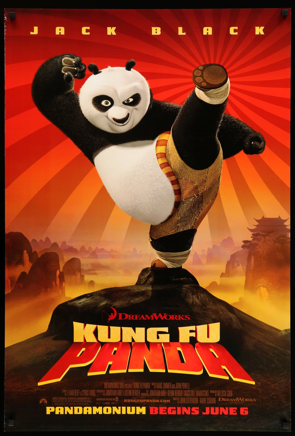 Kung Fu Panda (2008) original movie poster for sale at Original Film Art - Vintage Movie Posters