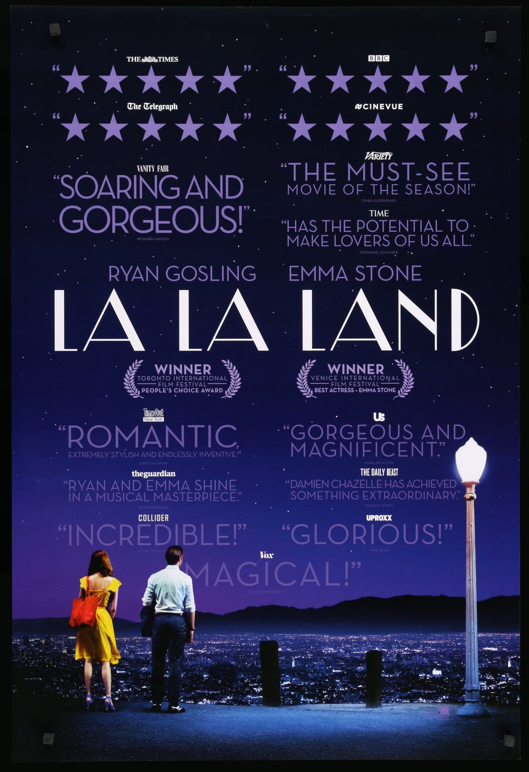 La La Land (2016) original movie poster for sale at Original Film Art