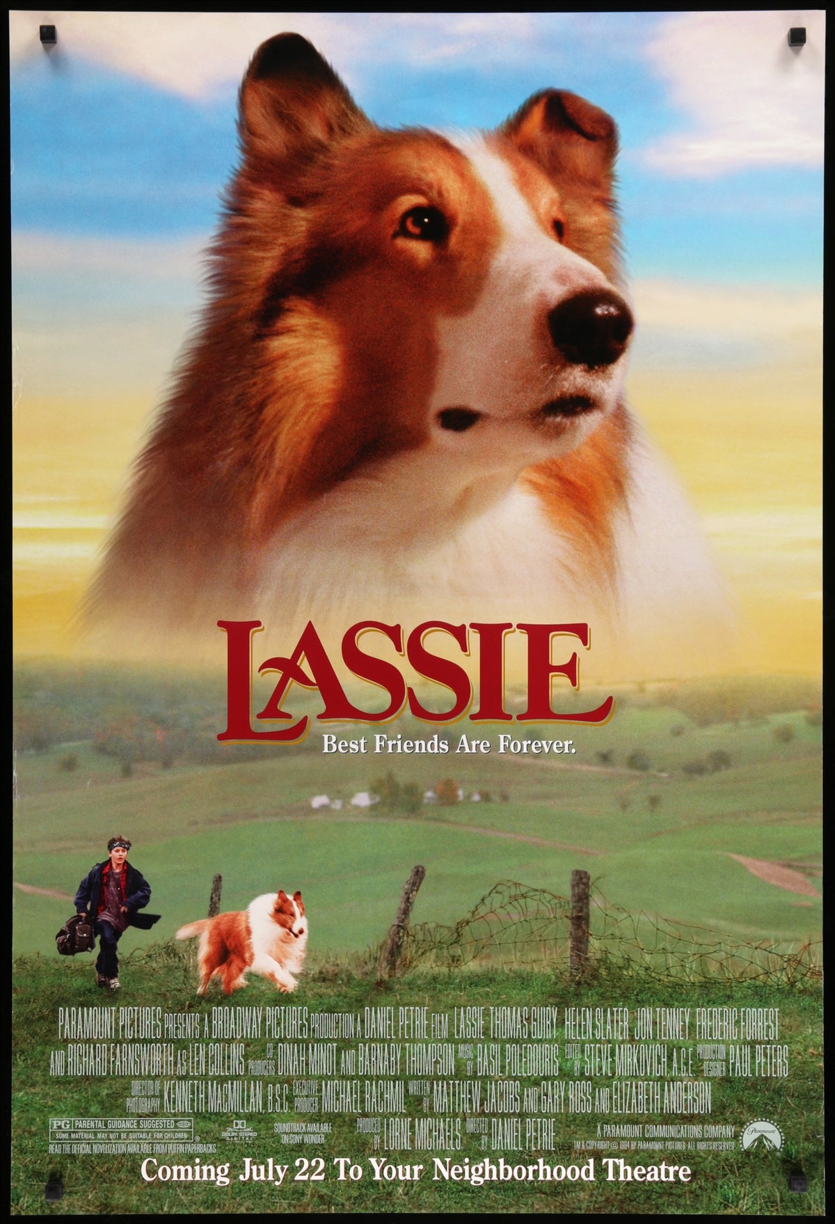 Lassie (1994) original movie poster for sale at Original Film Art - Vintage Movie Posters