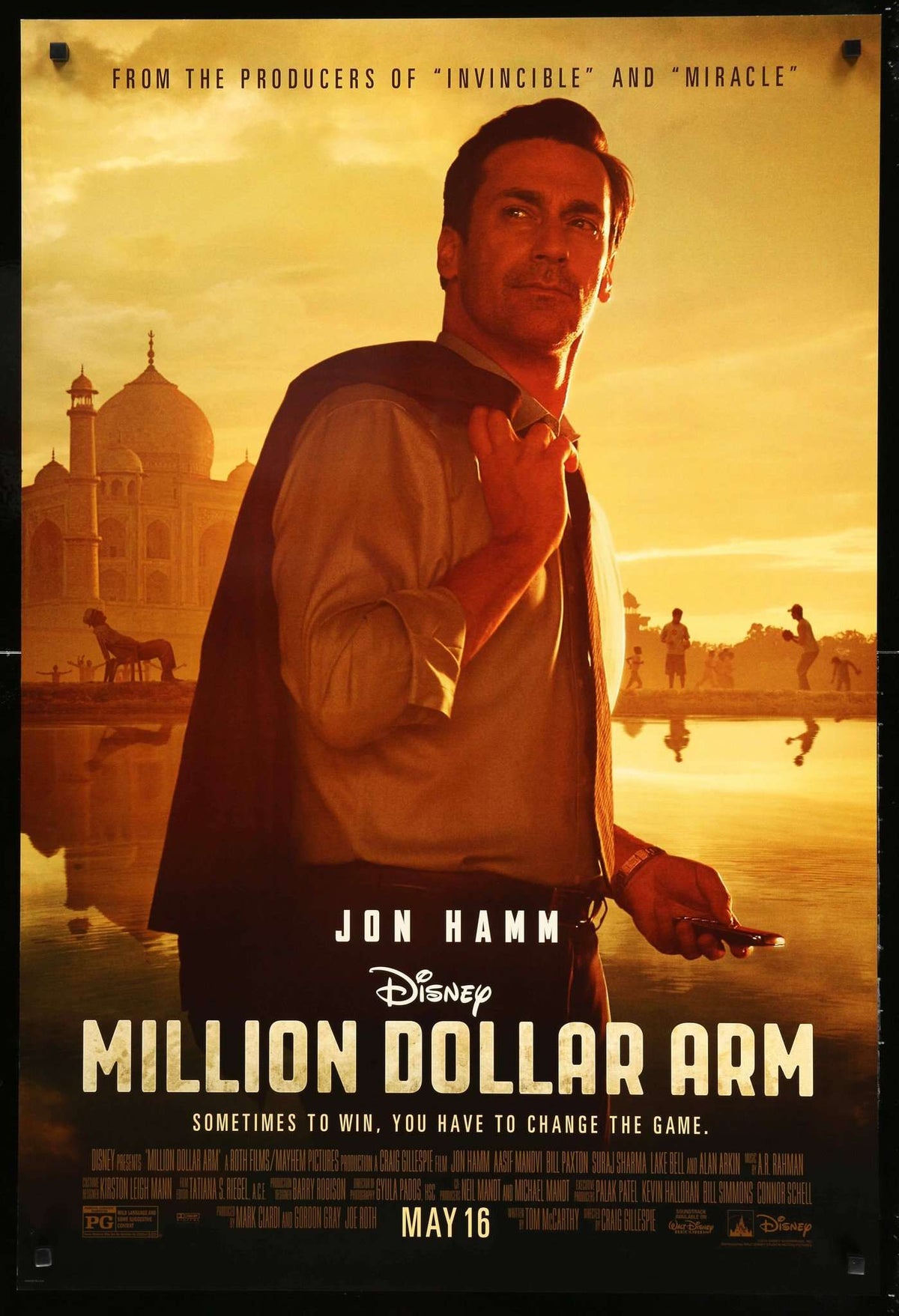 Million Dollar Arm (2014) original movie poster for sale at Original Film Art