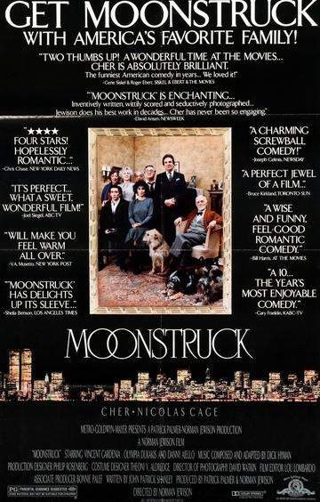 Moonstruck (1987) original movie poster for sale at Original Film Art - Vintage Movie Posters