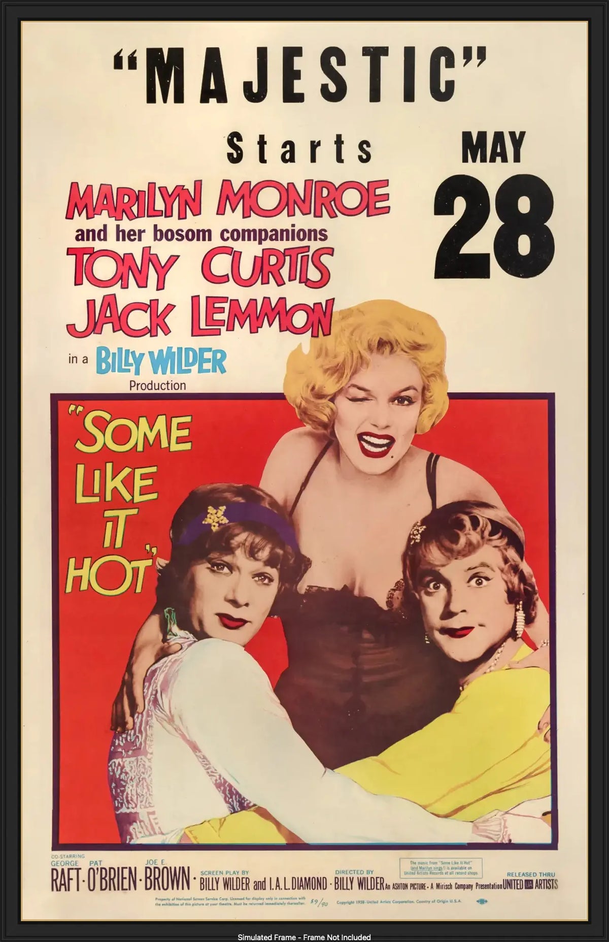 Some Like It Hot (1959) original movie poster for sale at Original Film Art - Vintage Movie Posters