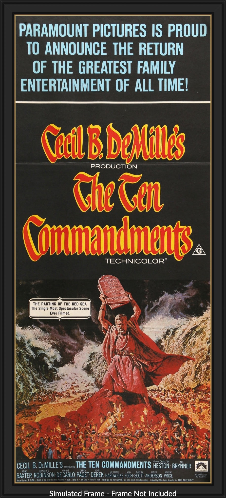 Ten Commandments (1956) original movie poster for sale at Original Film Art - Vintage Movie Posters