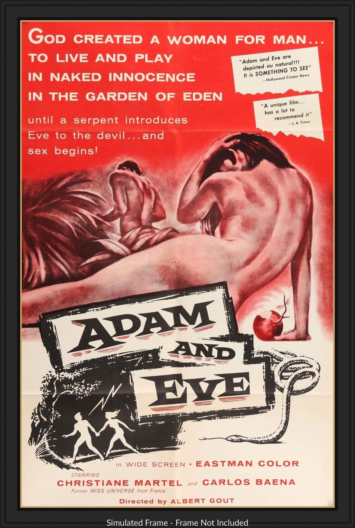 Adam and Eve (1956) original movie poster for sale at Original Film Art - Vintage Movie Posters