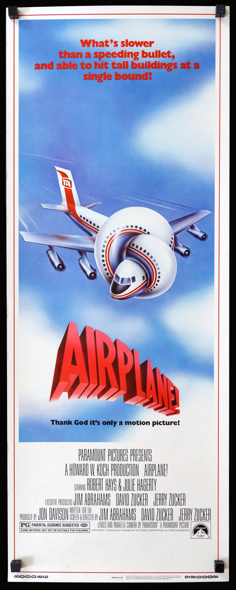 Airplane! (1980) original movie poster for sale at Original Film Art - Vintage Movie Posters