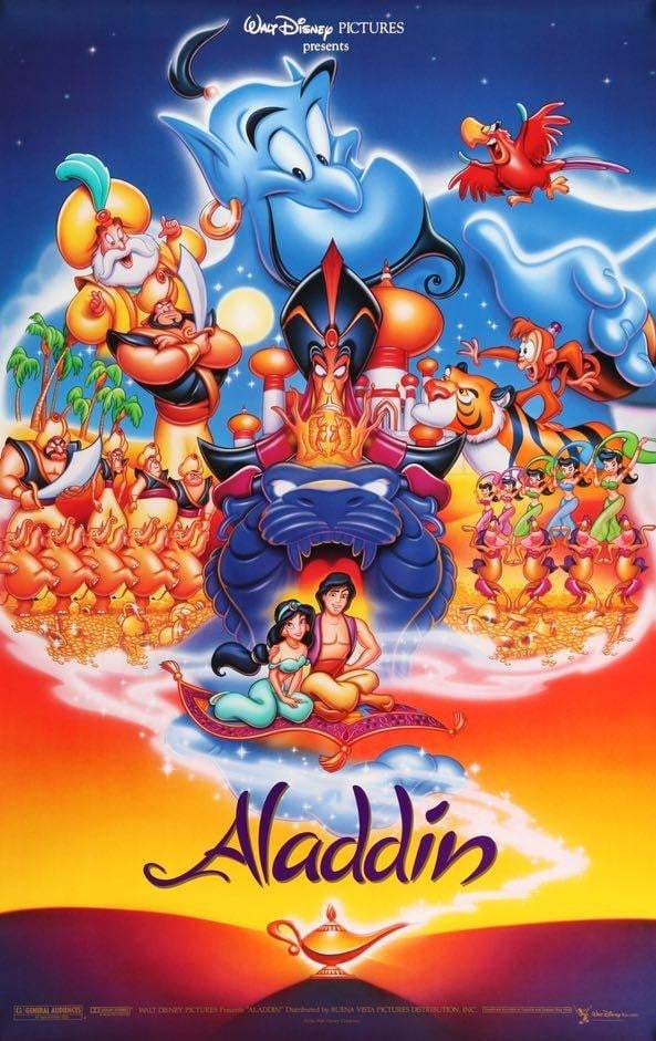 Aladdin (1992) original movie poster for sale at Original Film Art - Vintage Movie Posters