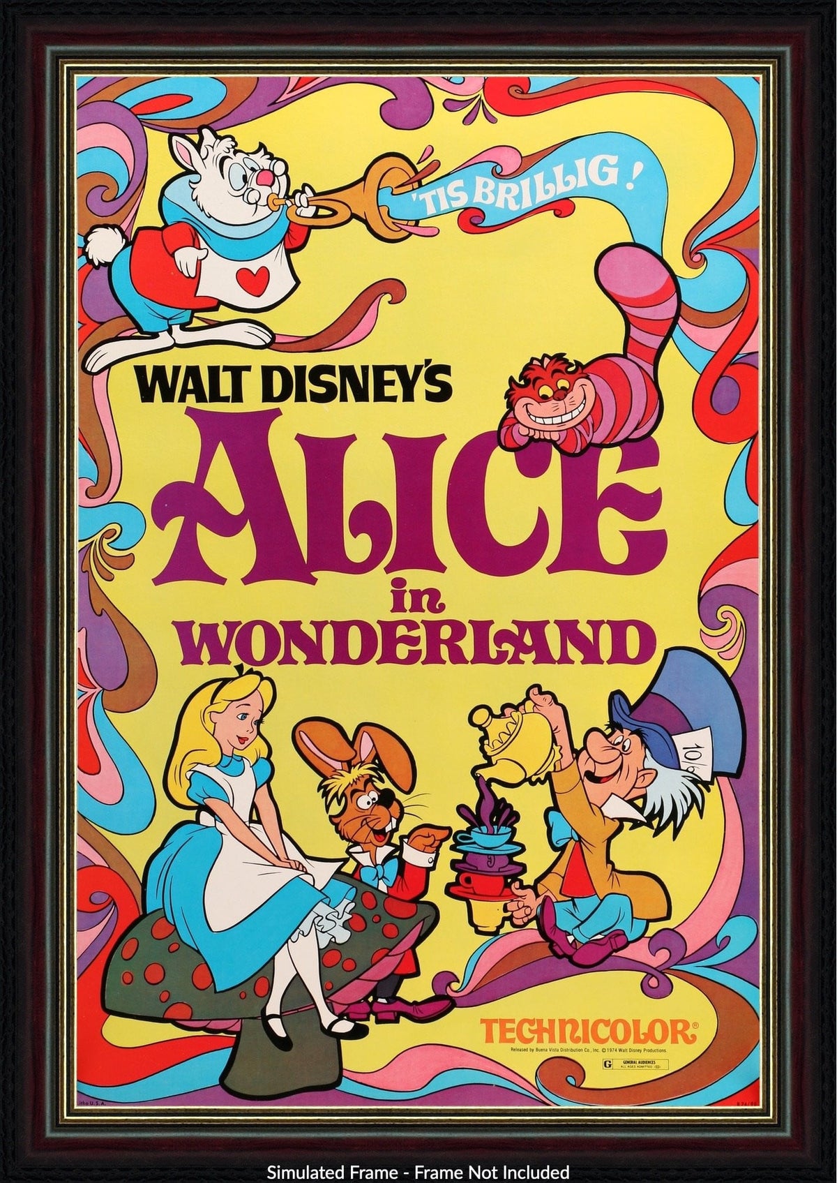 Alice in Wonderland (1951) original movie poster for sale at Original Film Art - Vintage Movie Posters