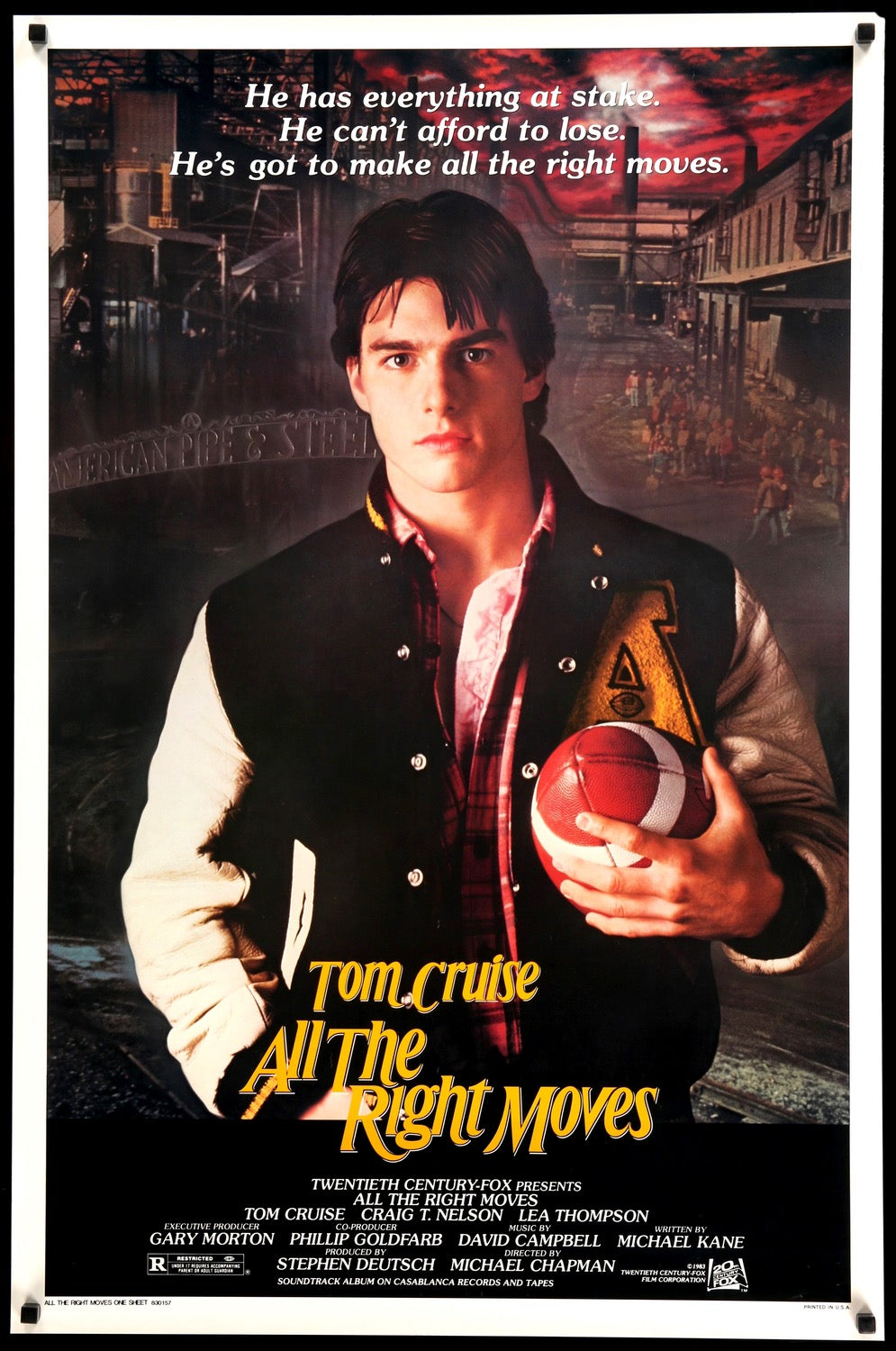 All the Right Moves (1983) original movie poster for sale at Original Film Art - Vintage Movie Posters