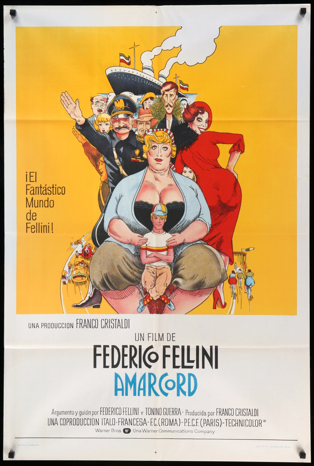 Amarcord (1973) original movie poster for sale at Original Film Art - Vintage Movie Posters
