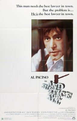 And Justice For All (1979) original movie poster for sale at Original Film Art - Vintage Movie Posters