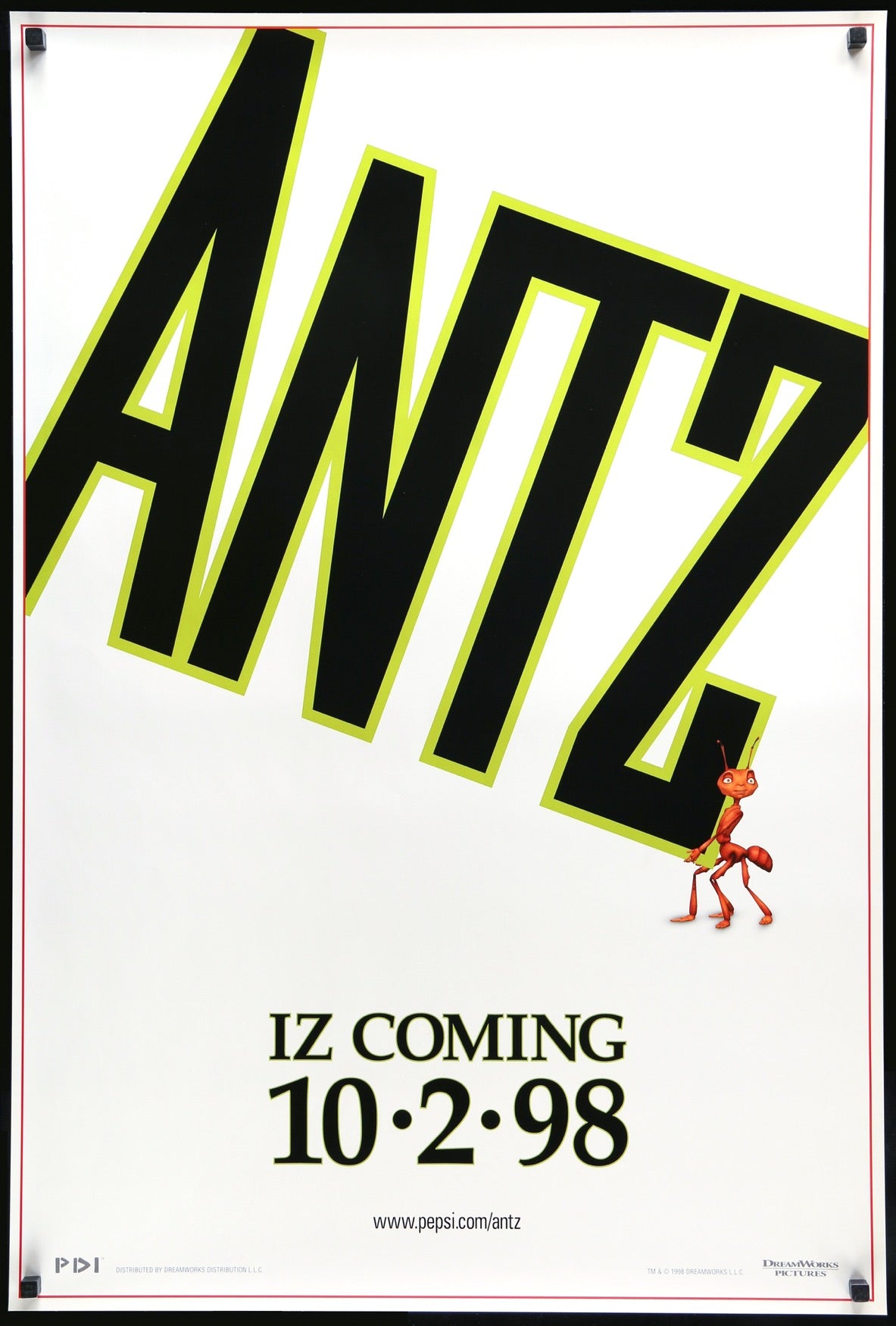 Antz (1998) original movie poster for sale at Original Film Art - Vintage Movie Posters