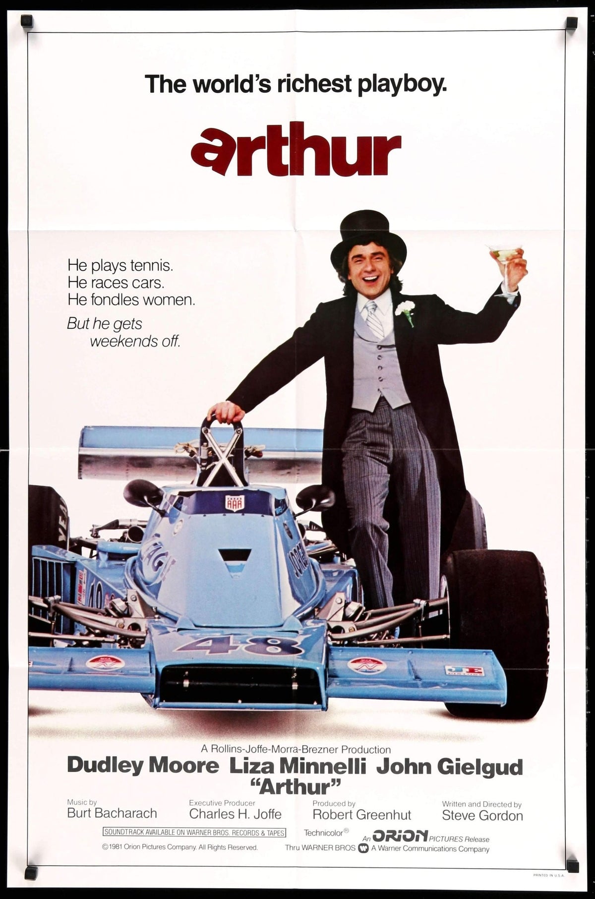 Arthur (1981) original movie poster for sale at Original Film Art - Vintage Movie Posters