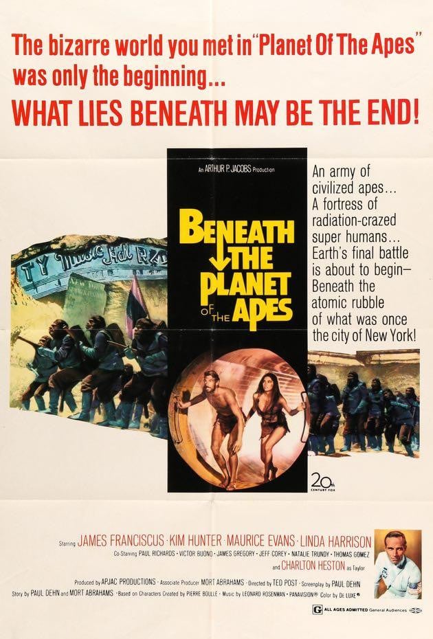 Beneath the Planet of the Apes (1970) original movie poster for sale at Original Film Art