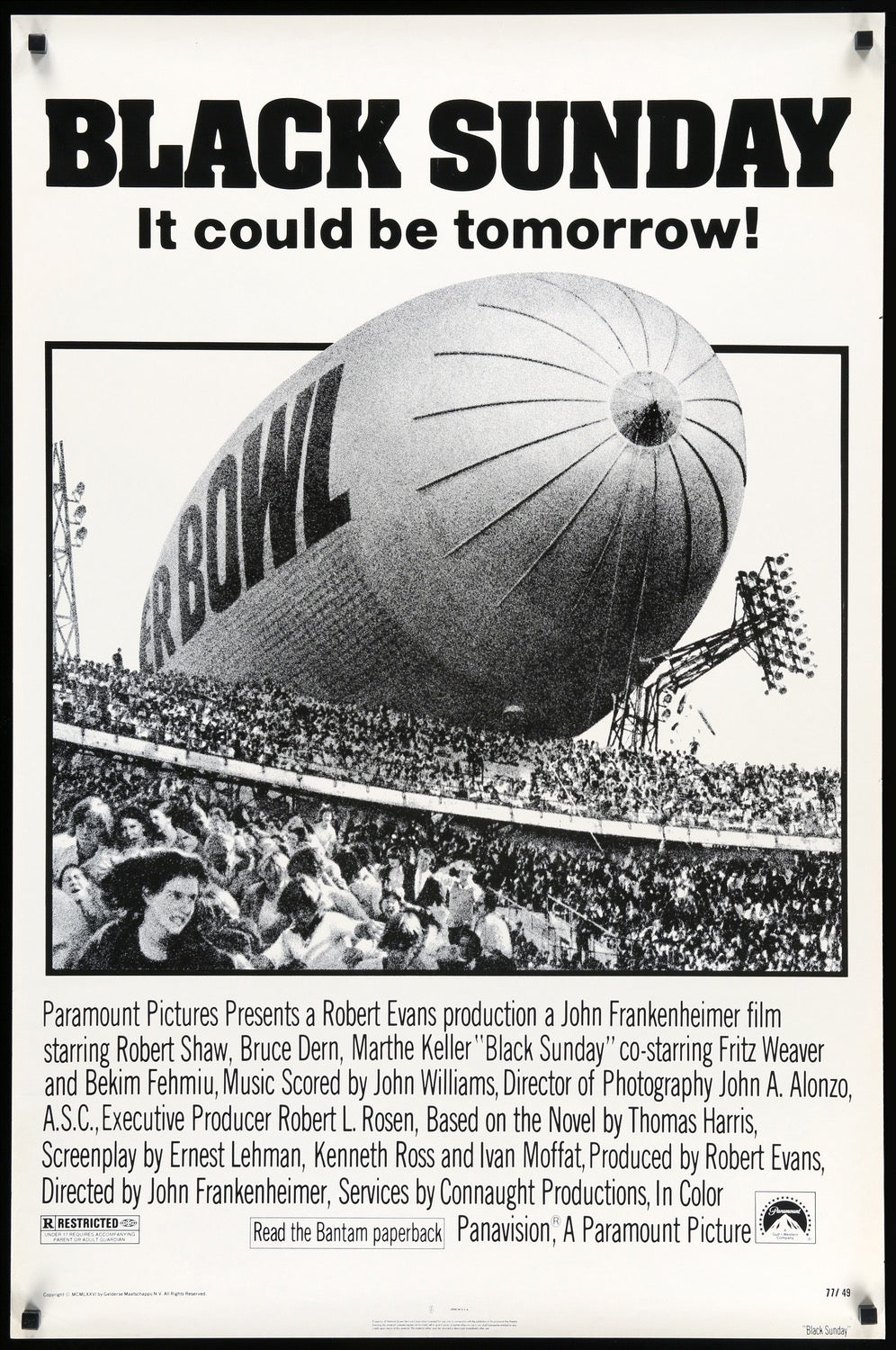 Black Sunday (1977) original movie poster for sale at Original Film Art - Vintage Movie Posters