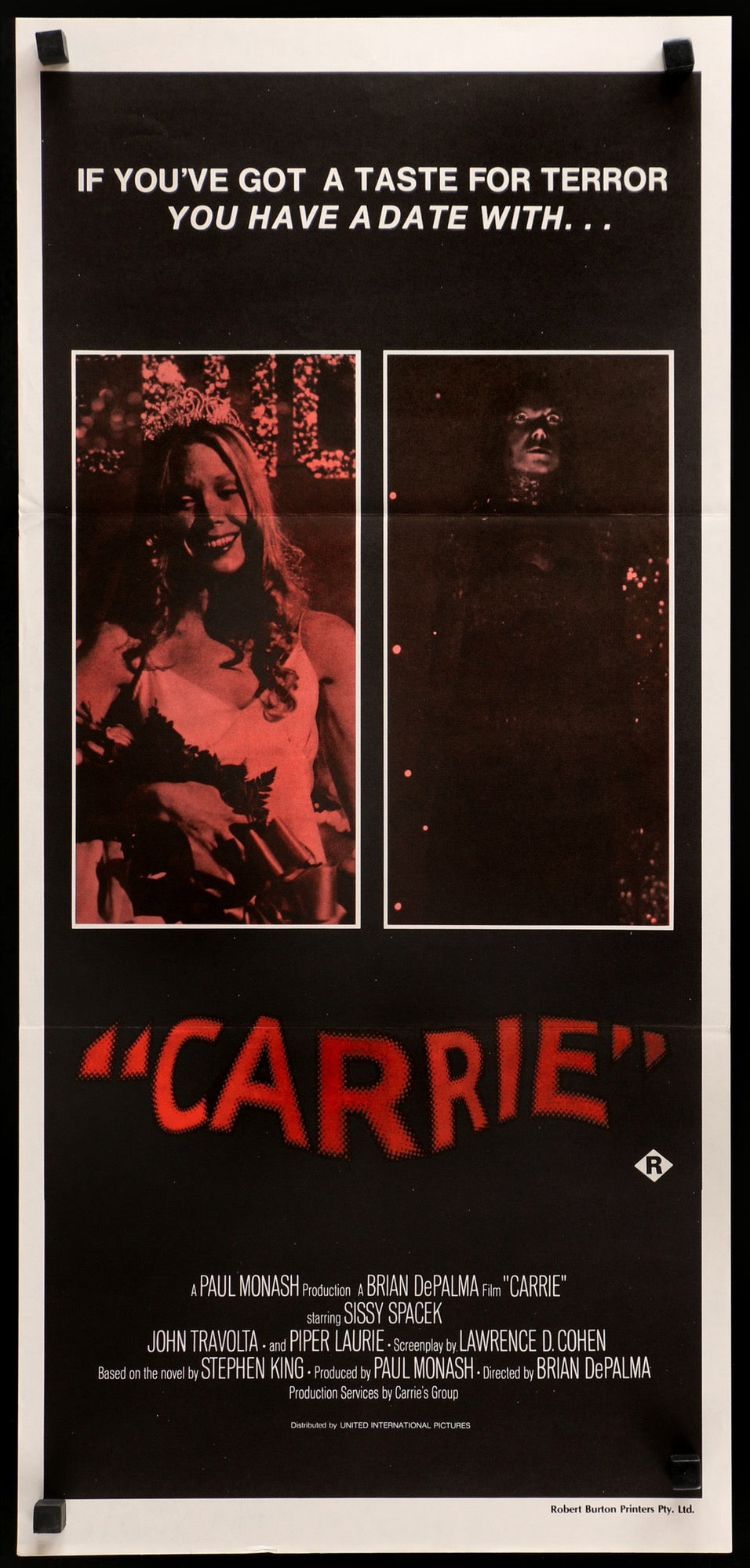 Carrie (1976) original movie poster for sale at Original Film Art - Vintage Movie Posters