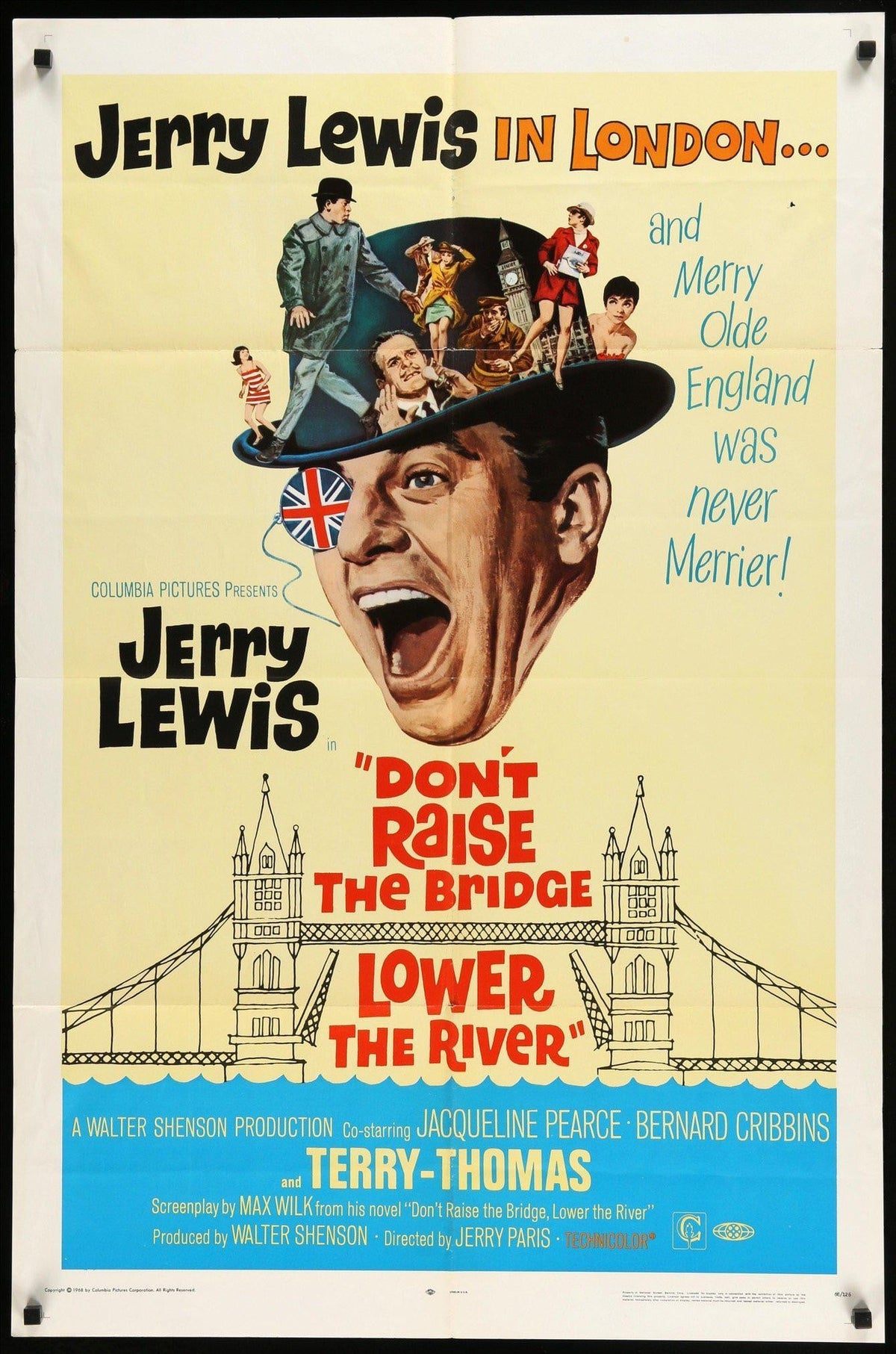 Don&#39;t Raise the Bridge, Lower the River (1968) original movie poster for sale at Original Film Art