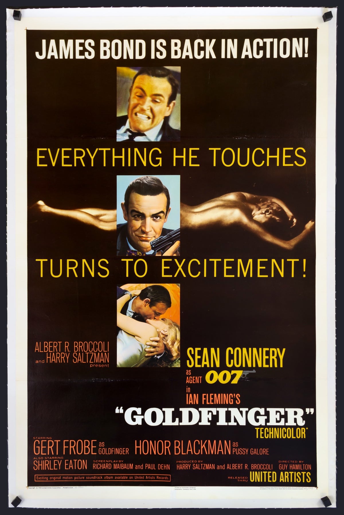 Goldfinger (1964) original movie poster for sale at Original Film Art