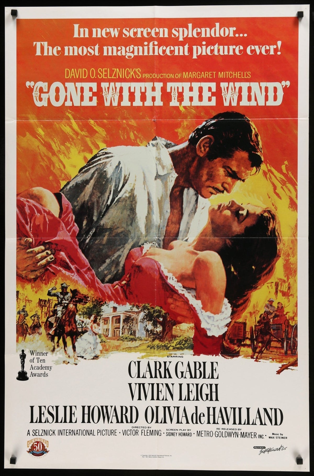 Gone with the Wind (1939) original movie poster for sale at Original Film Art - Vintage Movie Posters