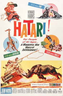 Hatari! (1962) original movie poster for sale at Original Film Art - Vintage Movie Posters