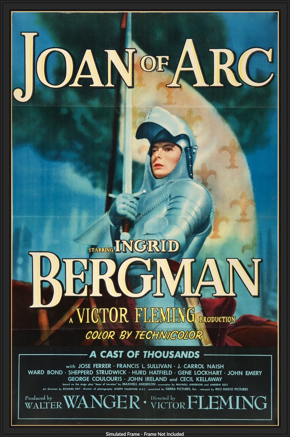 Joan of Arc (1948) original movie poster for sale at Original Film Art - Vintage Movie Posters